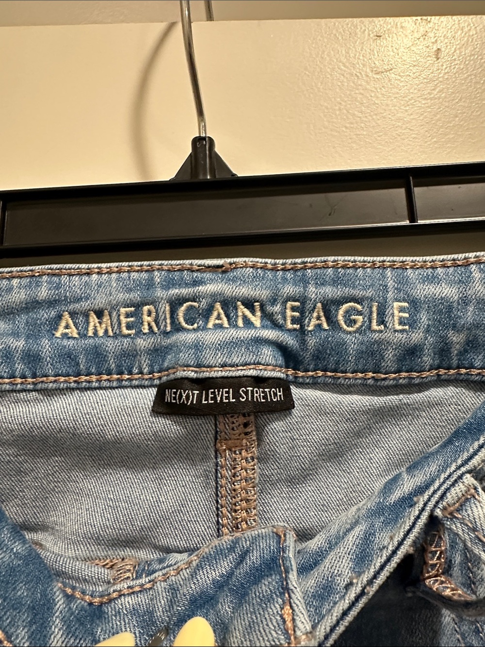 American Eagle Outfitters Light Blue Ripped Flare Jeans - Picture 4 of 5